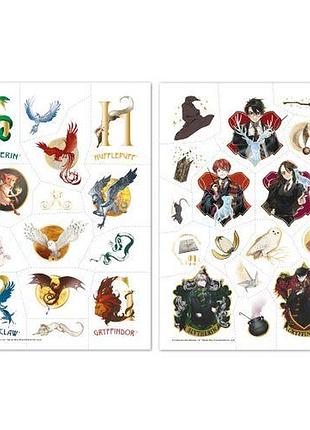 Набор детских временных татуировок "harry potter. символы", а5, 2 листа