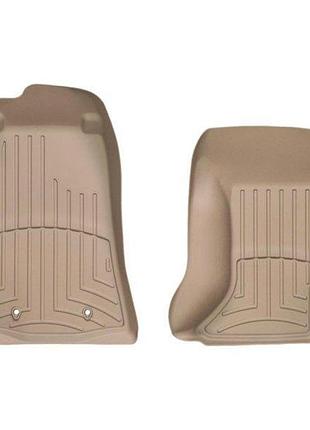 Коврики в салон mazda mx-5 2006-2015, с бортом, передние, бежевые, weathertech 452621