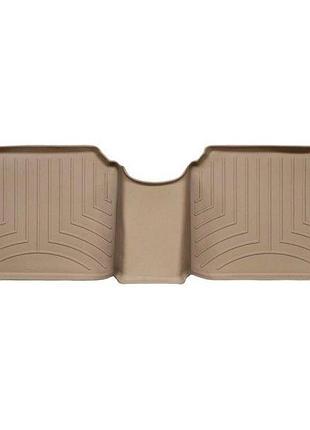 Коврики в салон hyundai sonata 2006-2010, с бортом, задние, бежевые, weathertech 451602