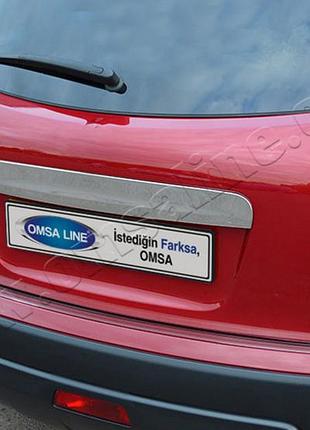 Накладка хромированная над номером nissan qashqai 2010-2014, omsaline, 5021053