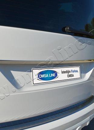 Накладка хромированная над номером volkswagen caddy 2015-, omsaline, 7555052
