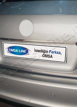Накладка хромированная над номером volkswagen jetta 2011-, omsaline, 7540054