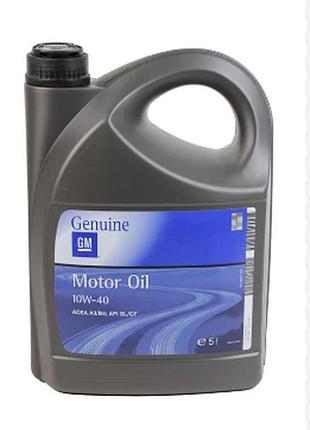 Моторное масло general motors semi synthetic 10w-40, 5л general motors 93165216