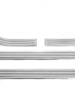 Накладки хромированные на внутренние пороги (4шт) renault clio 5 2019-, carmos, 64502177