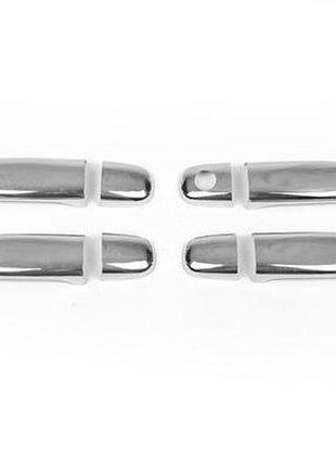 Накладки хромированные на ручки (4шт) citroen c3 2002-2010/peugeot 307 2001-2008, carmos, 6458131