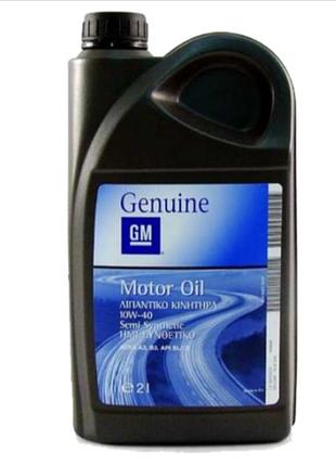 Моторное масло general motors motor oil 10w-40 2л 93165214