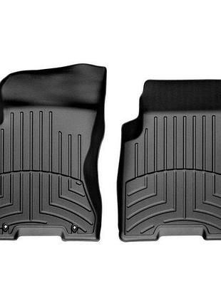 Коврики в салон nissan rogue 2007-2013, с бортом, передние, черные, weathertech 441351