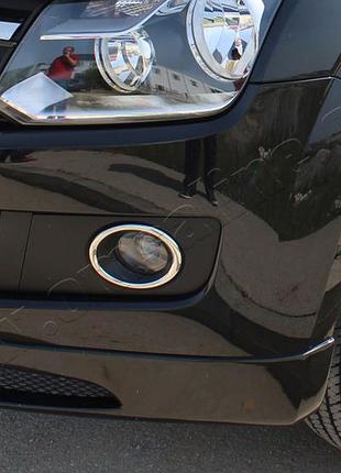 Накладки хромированные на противотуманные фары (2шт) volkswagen amarok 2010-2013, omsaline, 7535103