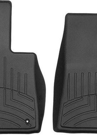 Коврики в салон hyundai santa fe 2021-, передние, черные, weathertech 4416561
