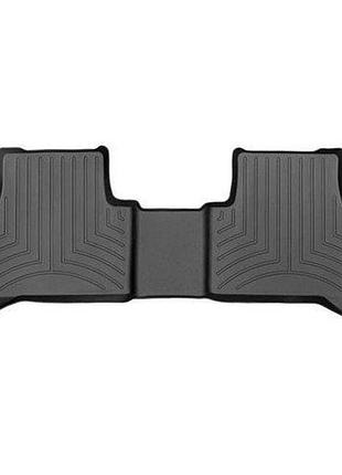 Коврики в салон volkswagen touran 2016-, с бортом, задние, черные, weathertech 449898