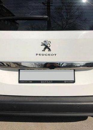 Накладка хромированная над номером peugeot partner/rifter 2019-, carmos, 363276