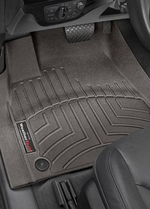 Коврики в салон audi q7 2015- передние, какао weathertech 478871a