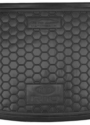 Коврик в багажник kia rio hb 2015-, top, с органайзером, 111488 avto-gumm