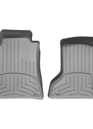 Коврики в салон mercedes-benz e-class w211 2003-2009 4matic, с бортом, передние, серые, weathertech 460881