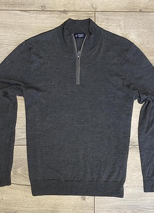 Элитный джемпер hackett london (75% merino / 25% silk) — р. xl