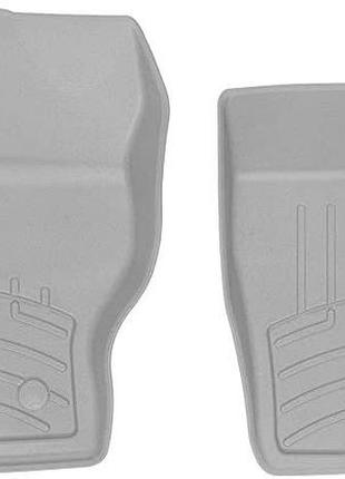 Коврики в салон ford escape 2015-2019, передние, серый, weathertech 464591im