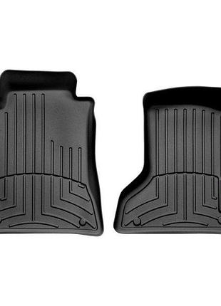 Коврики в салон mercedes-benz e-class w211 2003-2009 4matic, с бортом, передние, черные, weathertech 440881