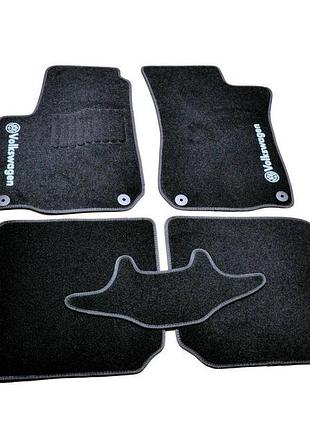 Коврики в салон (ворсовые) volkswagen bora 1998-2005/golf 4 1997-2003, черные, 5шт, avtm blccr1657