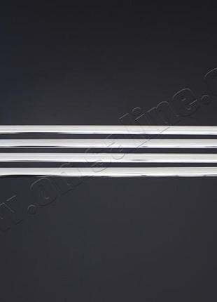 Накладки хромированные на стекла (нижние) (4шт) renault clio 3 5d 2006-2011, omsaline, 6109141