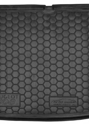 Коврик в багажник peugeot 308 hb 2008-2013, 111345 avto-gumm