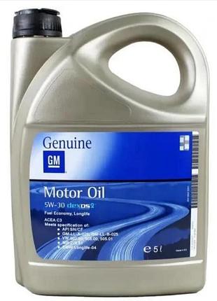 Моторное масло general motors dexos 2 5w30, 5л general motors 93165557