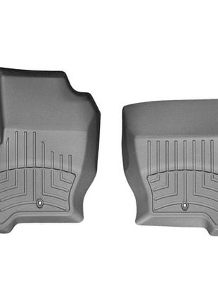 Коврики в салон land rover range rover sport 2009-2013, с бортом, передние, серые, weathertech 463621