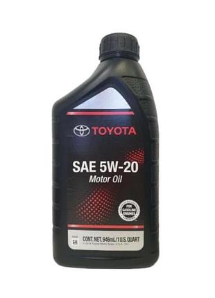 Моторное масло toyota sm 5w-20 1л toyota/lexus 002791qt20