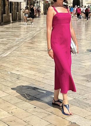 Сукня льняна, massimo dutti