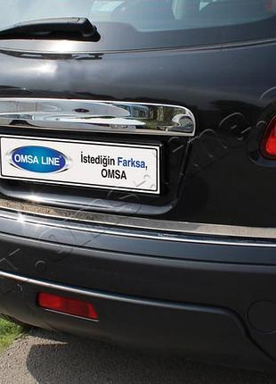 Накладка хромированная на кромку багажника nissan qashqai 2007-2014, omsaline, 5007052