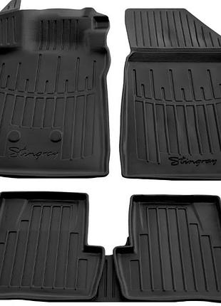 Коврики в салон renault clio 3 2005-2012, с бортом, полиуретан, 5шт, stingray, 5018225