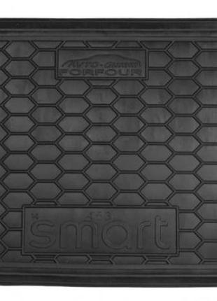 Коврик в багажник smart 453 2014- forfour, полиуретан, 111580 avto-gumm