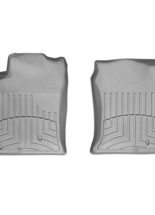 Коврики в салон toyota land cruiser prado 120/lexus gx470 2003-2008, с бортом, передние, серые, weathertech 460701