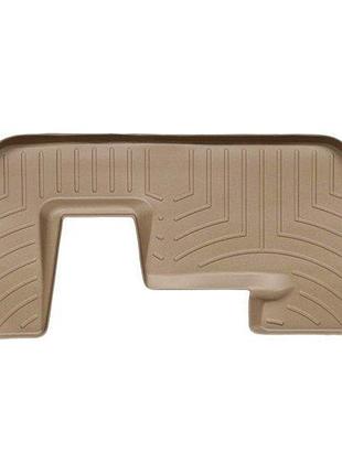 Коврики в салон audi q7 2006-2015, 3 ряд, с бортом, задние, бежевые, weathertech 451513