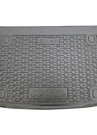 Коврик в багажник hyundai venue 2021-, нижняя полка, полиуретан, 111915 avto-gumm