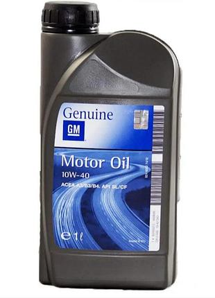 Моторное масло general motors motor oil 10w-40 1л general motors 93165213