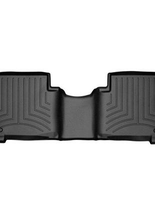 Коврики в салон hyundai santa fe 2012-, с бортом, задние, черные, weathertech 444403