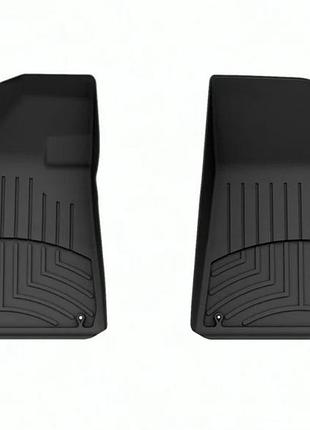 Коврики в салон hyundai ioniq 6 2023- передние, черные, крючки weathertech 4418081