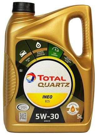 Моторное масло total quartz ineo ecs 5w30 5л total 216634
