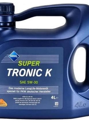 Моторное масло aral supertronic k 5w-30 4л aral 15dbcd