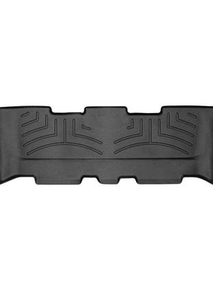 Коврики в салон hyundai santa fe 2012-, 3 ряд, с бортом, черные, weathertech 444404
