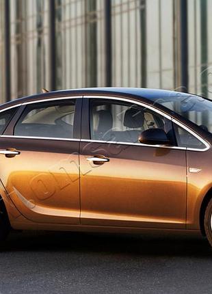 Накладки хромированные на стекла (12шт, полная) opel astra j sd 2012-, omsaline, 5216147