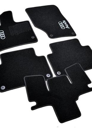 Коврики в салон (ворсовые) audi q7 2006-2015, черные, 5шт, avtm blccr1033