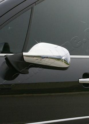 Накладки хромированные на зеркала (2шт, abs-хром) peugeot 407 2004-2010/peugeot 307 2001-2008, omsaline, 5704111