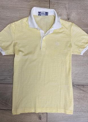 Винтажное поло sergio tacchini (made in italy) — размер xs-s
