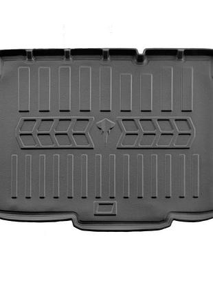 Коврик в багажник opel corsa d 2006-2014 нижняя полка, с бортом, полиуретан, stingray 6015311