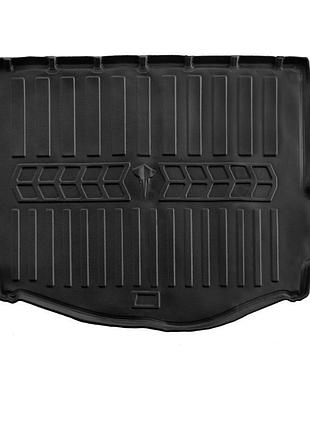 Коврик в багажник renault scenic 4 2016- нижняя полка, с бортом, полиуретан, stingray 6018581