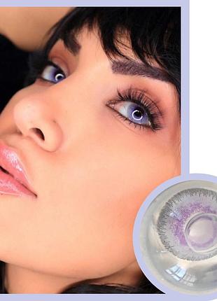 Цветные линзы fresh lady e lavender grey