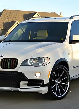 Накладка на передній бампер (2007-2010, під фарбування) для bmw x5 e70 рр