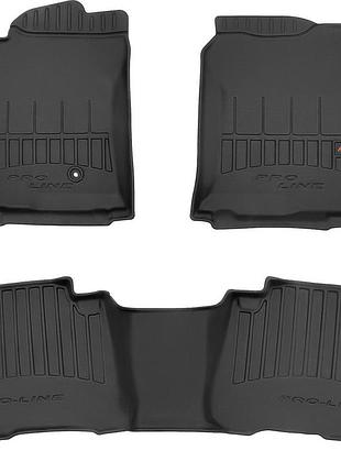 Коврики в салон toyota land cruiser prado 120 2002-2009, 1-2 ряд, proline 3d, frogum, fg 3d428348