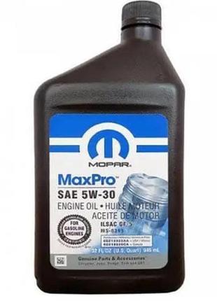 Моторное масло chrysler mopar maxpro 5w30 0.946л chrysler 68518204aa